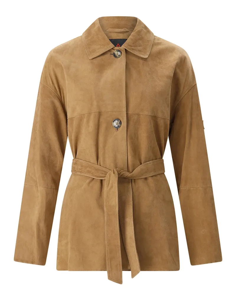 Peuterey Jacke Machuca aus Veloursleder Braun