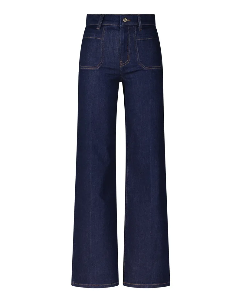 Frame Denim Jeans Le Slim Palazzo Dunkelblau