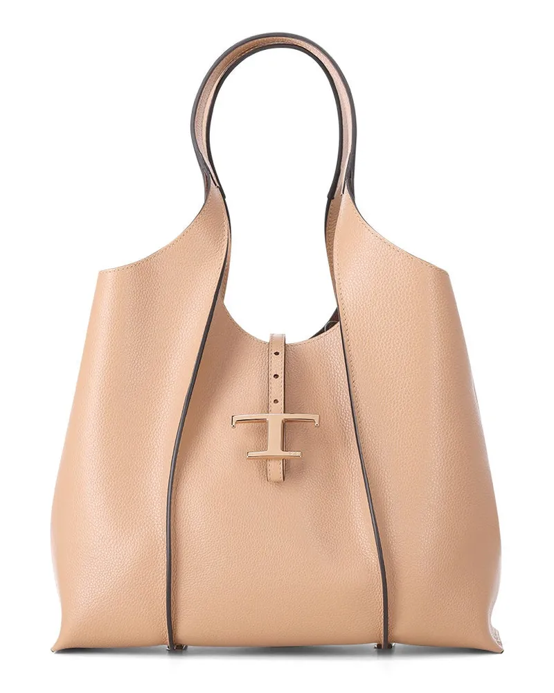 TOD'S Mittelgroßer Timeless Shopper Hellbraun