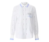 Seidenbluse mit Streifenmuster