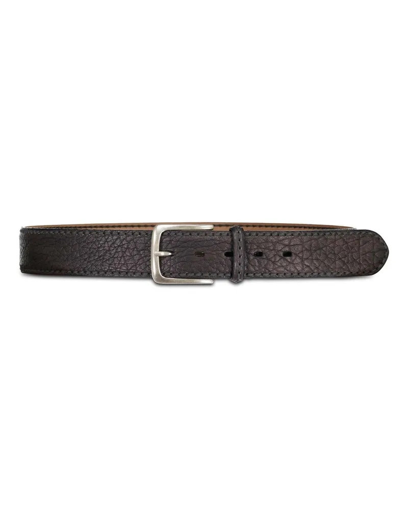 Fausto Colato Gürtel aus Bison-Leder Grau