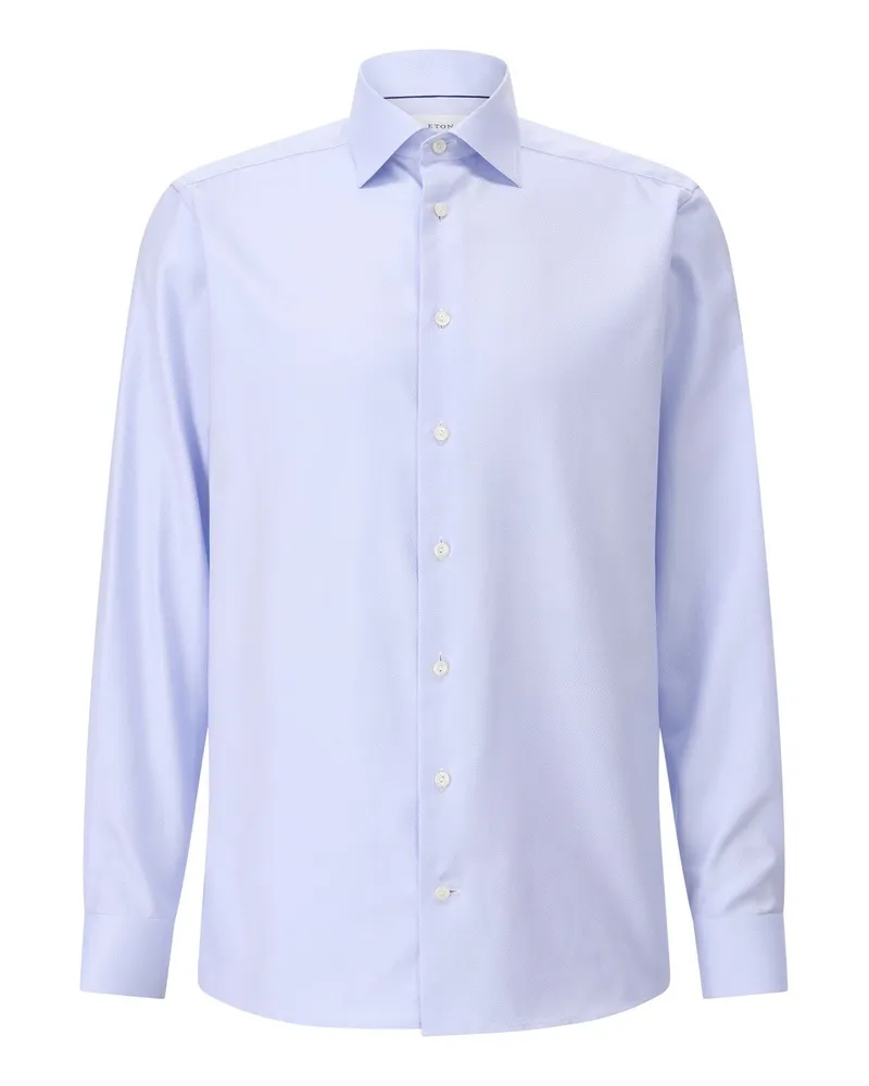 Eton Contemporary-Fit Twillhemd Hellblau