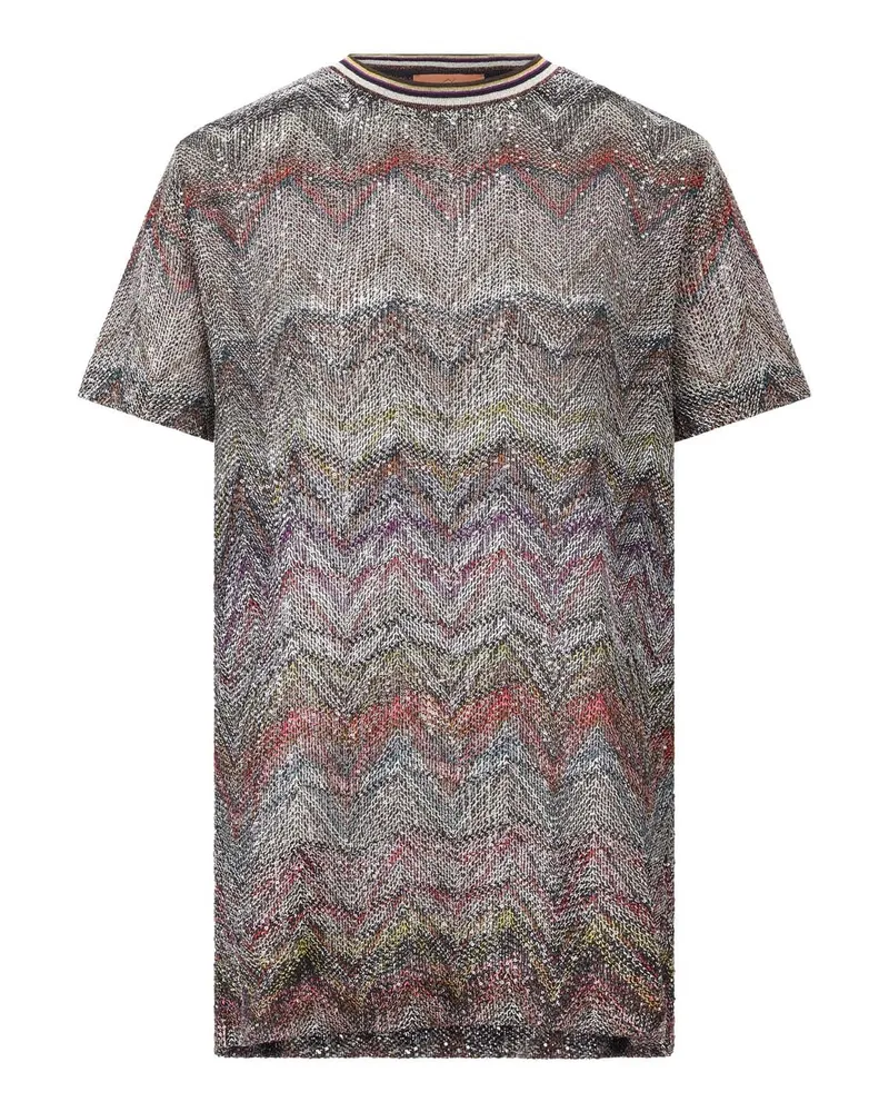 Missoni T-Shirt mit Pailletten Multicolor