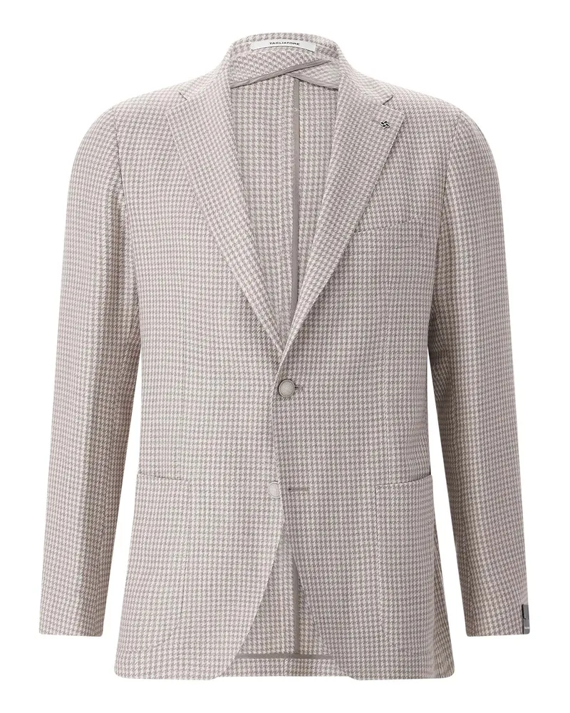 Tagliatore Sakko aus Woll-Seiden-Mix Beige
