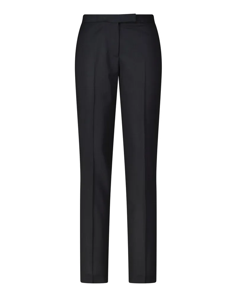 LARDINI Regular-Fit Stoffhose aus Woll-Mix Schwarz