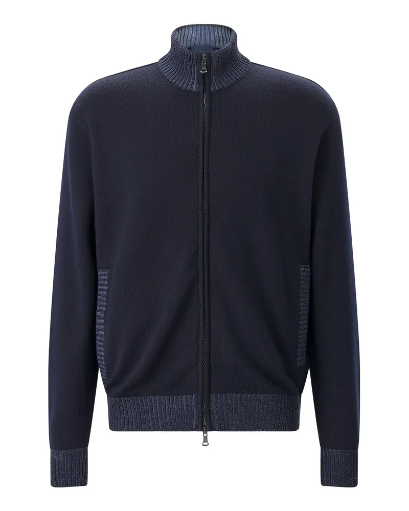 Paul & Shark Strickjacke aus Schurwolle Navy