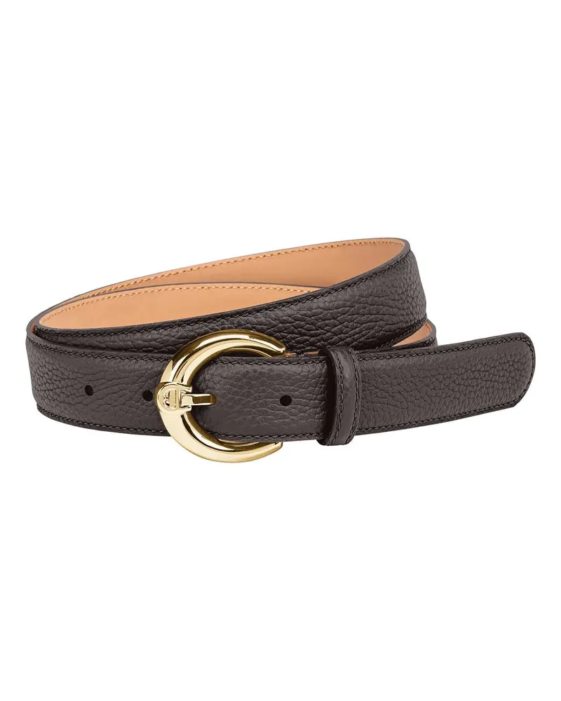 Aigner Gürtel aus Leder Dunkelbraun