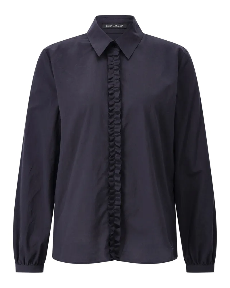 Luisa Cerano Bluse aus Baumwolle Dunkelblau