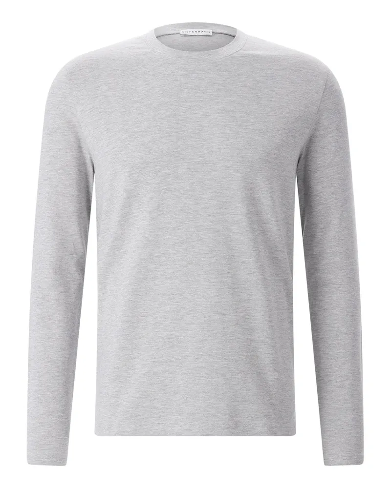 KIEFERMANN Sweatshirt Alberts aus Baumwoll-Mix Hellgrau