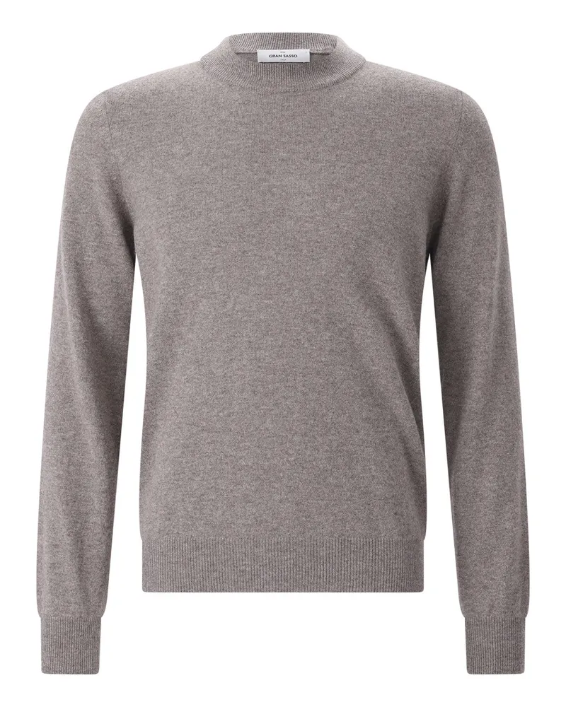 Gran Sasso Pullover aus Schurwolle & Kaschmir Grau