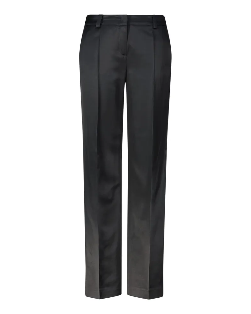 windsor. Slim-Fit Hose aus Satin Schwarz