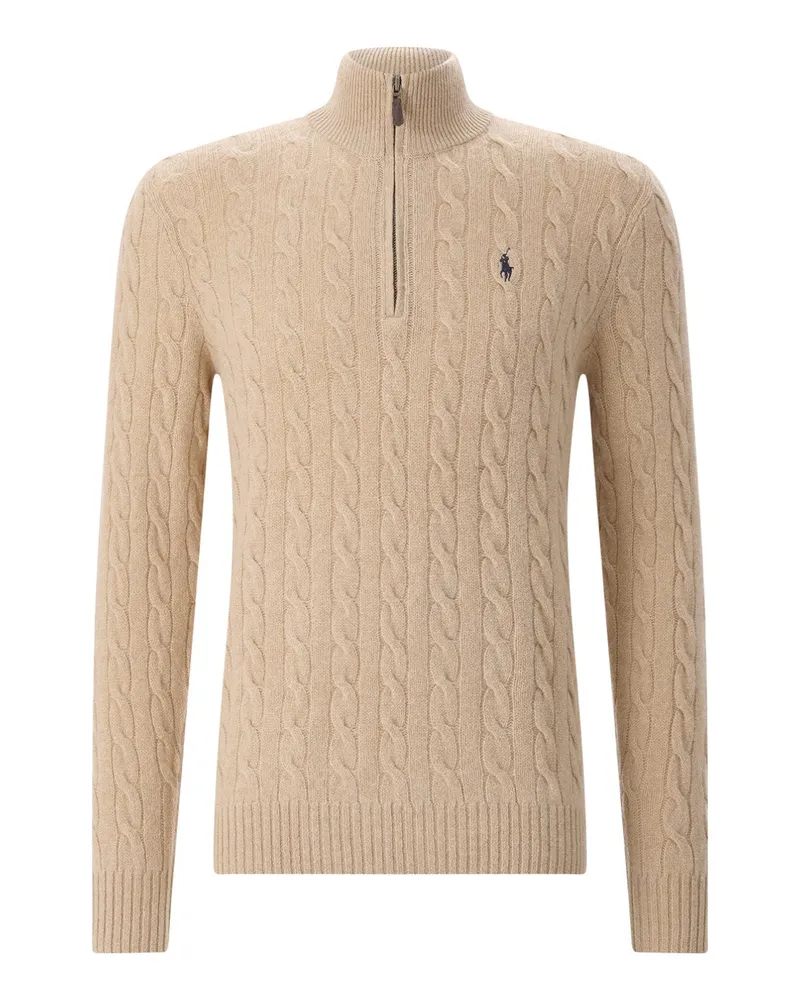 Ralph Lauren Troyer aus Wolle & Kaschmir Beige