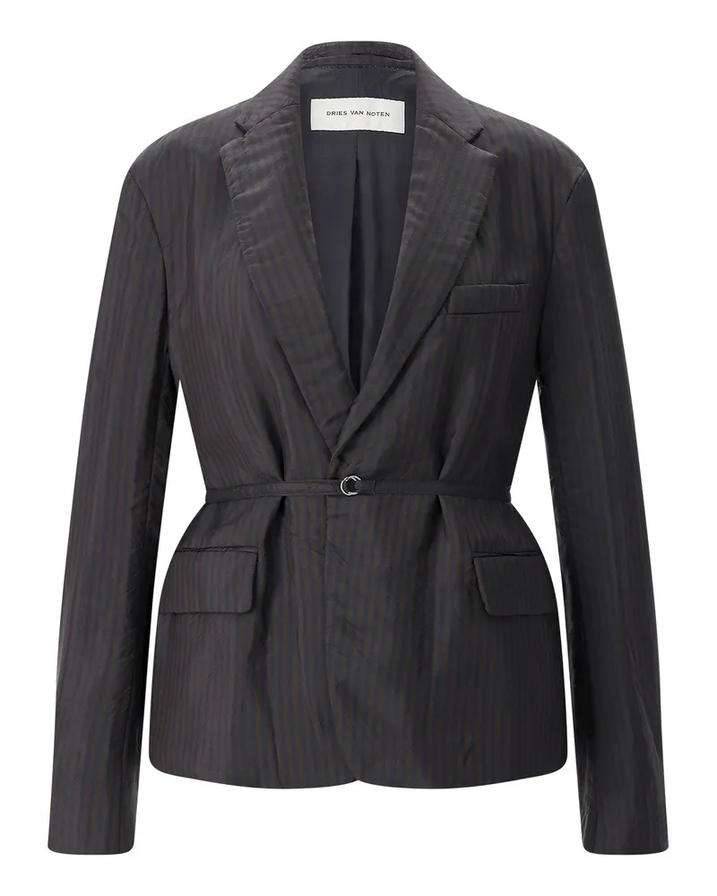 Dries van Noten Blazer Blursy Dunkelbraun