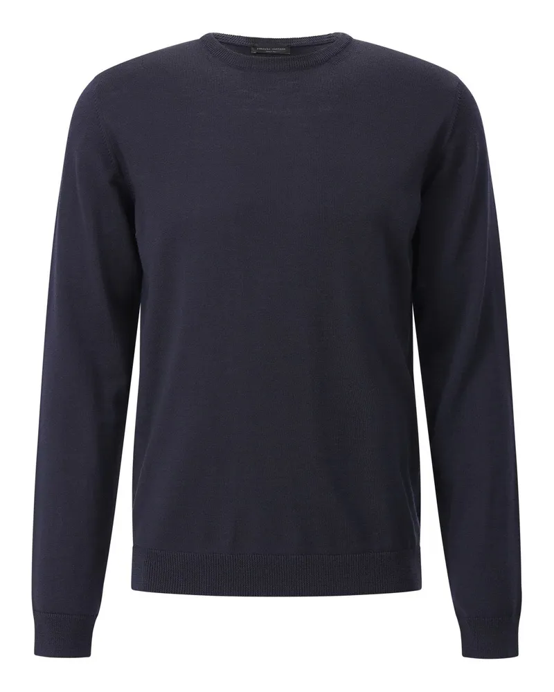 Roberto Collina Pullover aus Merinowolle Navy