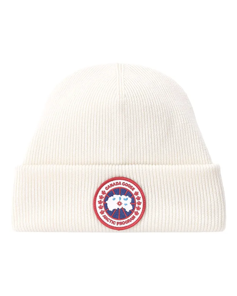 Canada Goose Beanie mit Logo Schwarz