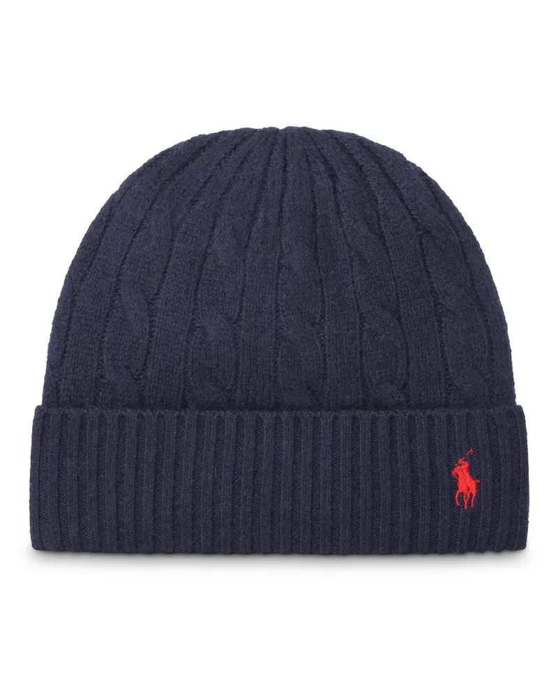Ralph Lauren Beanie mit Logo Dunkelblau