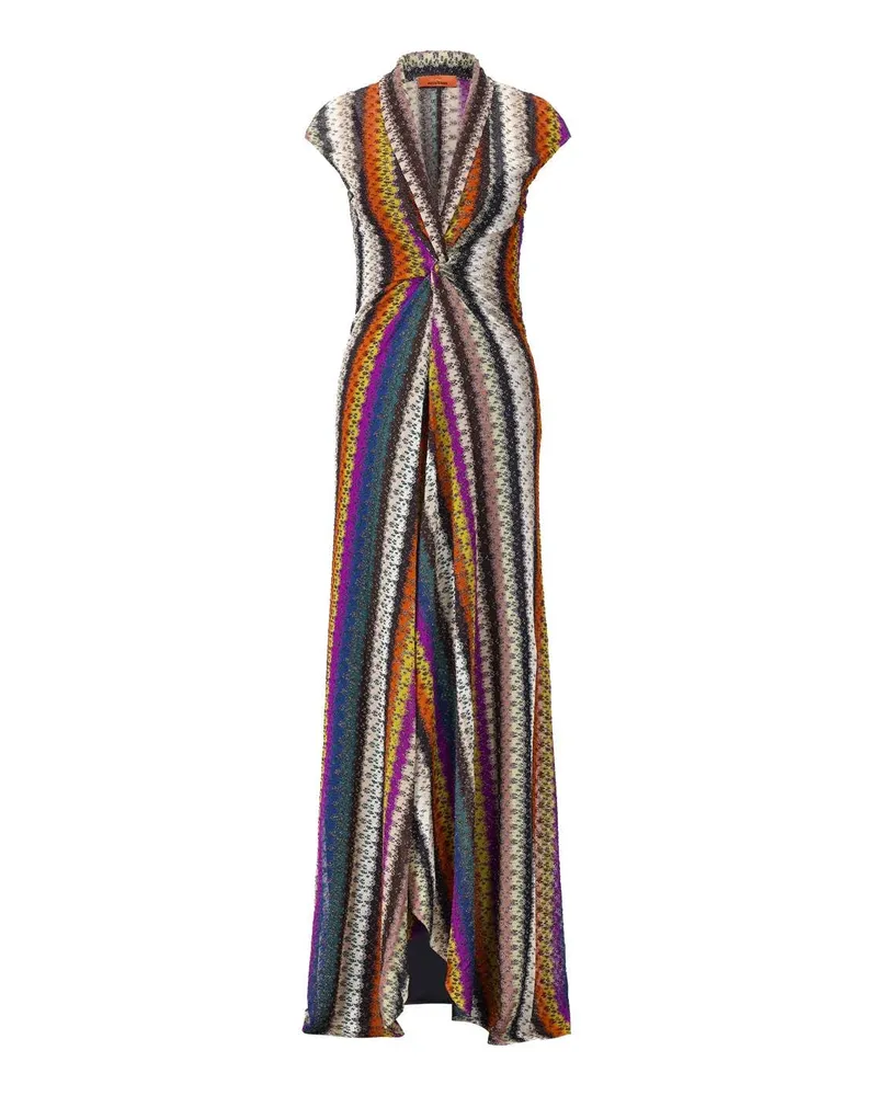 Missoni Maxikleid im Zick-Zack-Design Multicolor