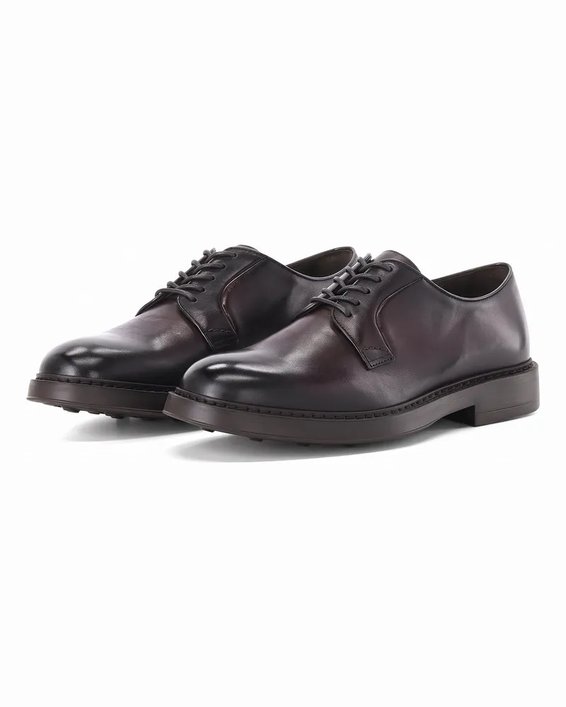 Doucal´s Schnürschuhe aus Kalbsleder Dunkelbraun
