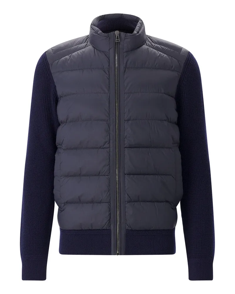 Belstaff Daunenjacke mit Strickärmeln Navy