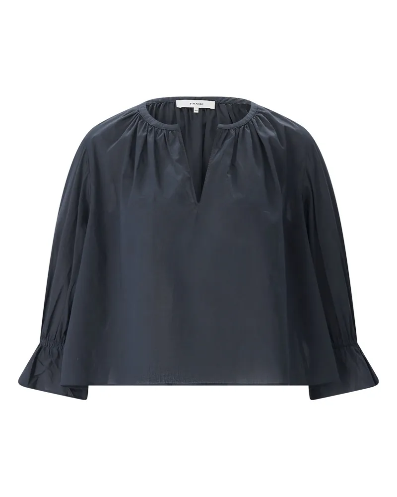 Frame Denim Bluse aus Baumwolle Navy