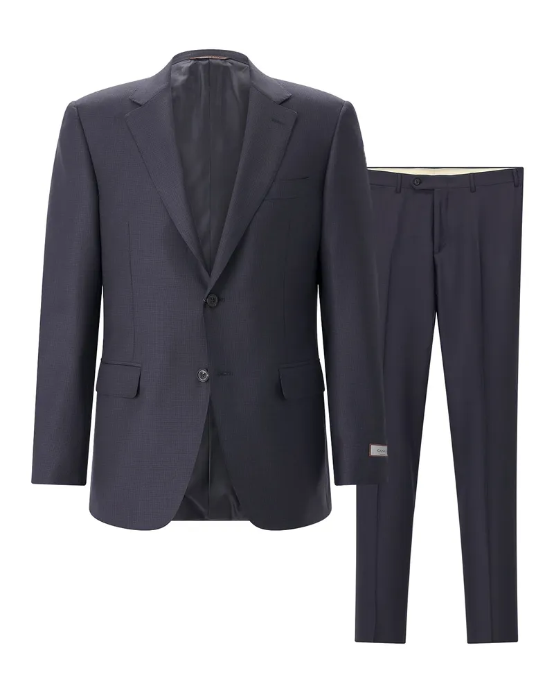 Canali Zweiteiliger Anzug aus Wolle Navy