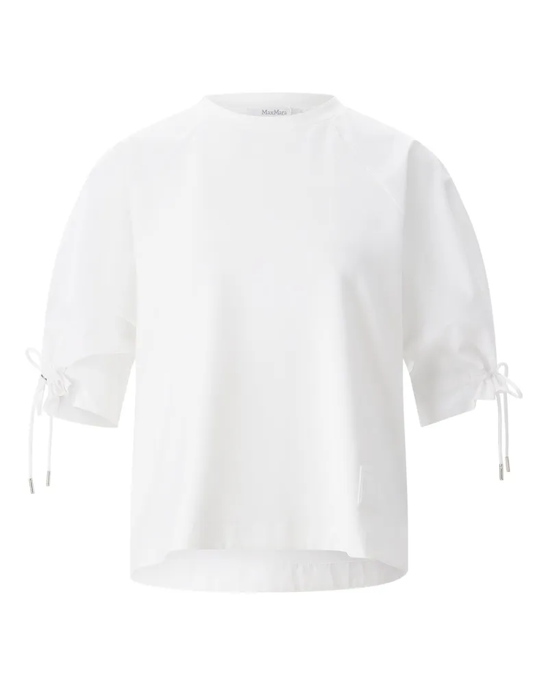 Max Mara T-Shirt West aus Baumwollmix Weiß