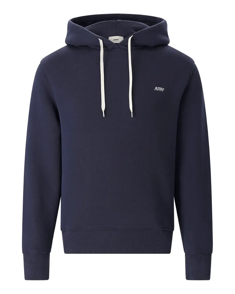 AUTRY Hoodie mit Logo-Stickerei Dunkelblau