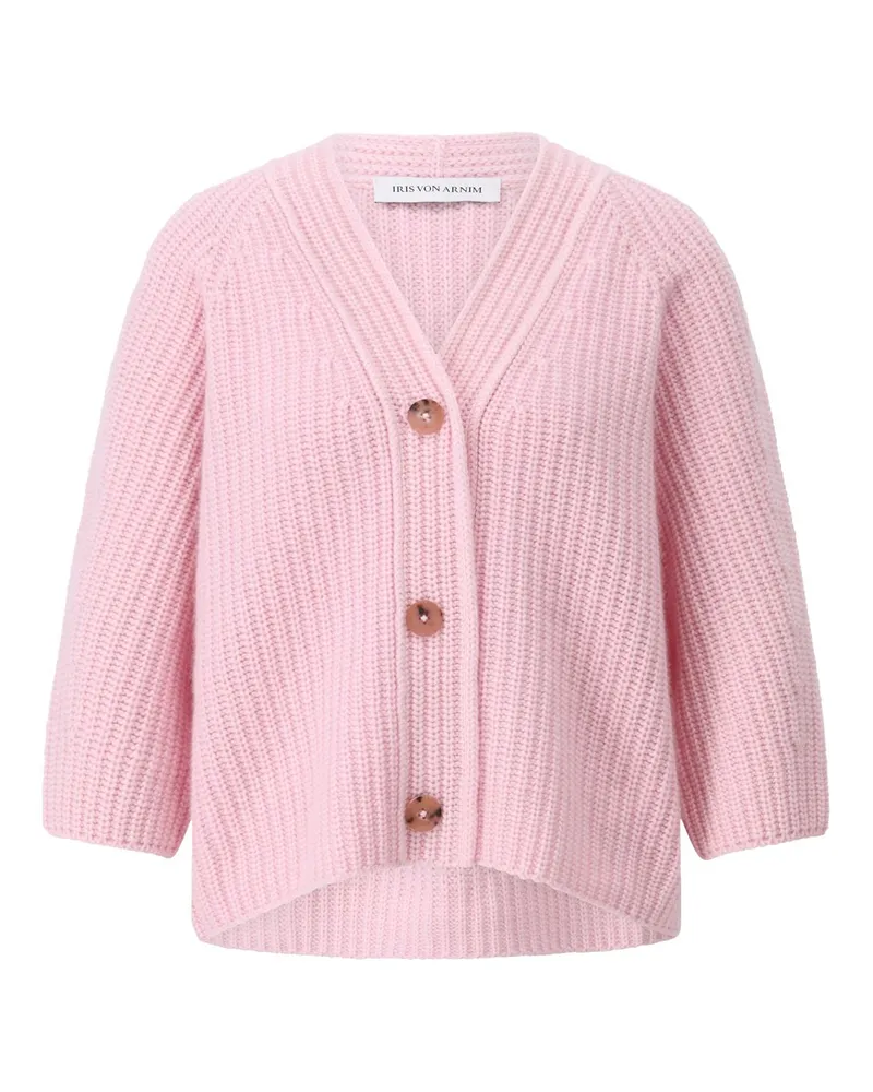 Iris von Arnim Strickjacke Fallou aus Kaschmir Rosa