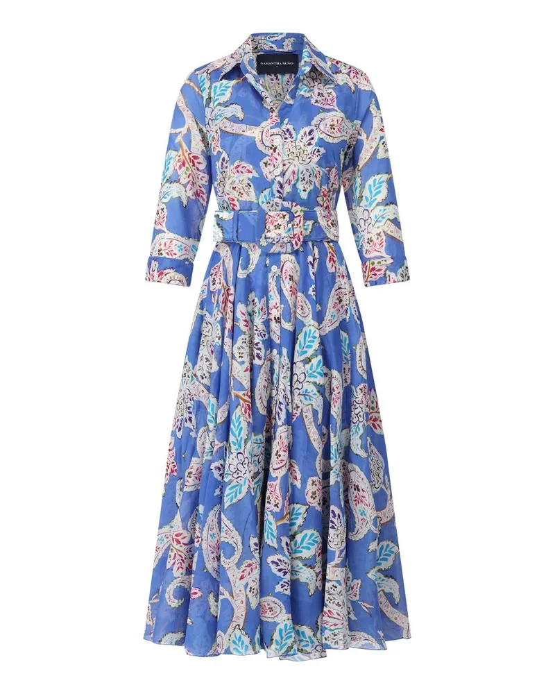 Samantha Sung Blusenkleid Aster mit floralem Muster White