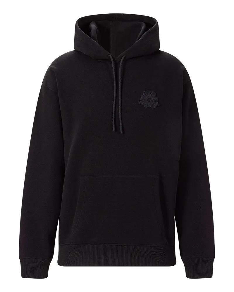 Lacoste Hoodie aus Baumwoll-Mix Schwarz
