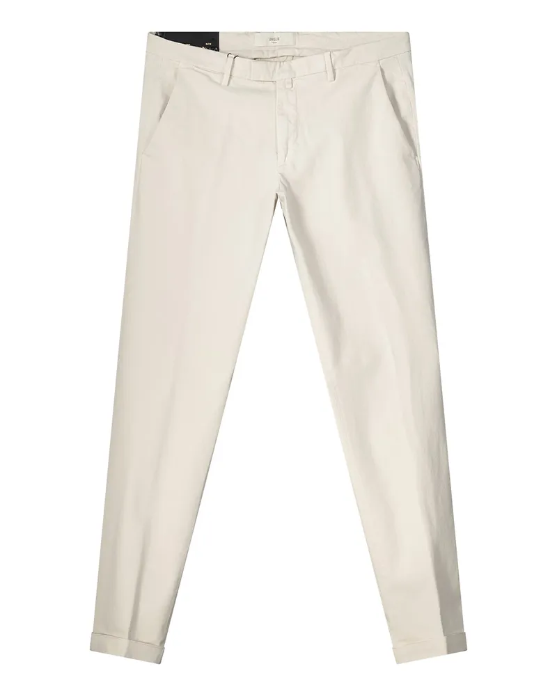 Briglia 1949 Slim-Fit Chinohose aus Baumwoll-Mix Creme