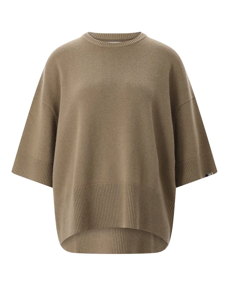 extreme cashmere Pullover Sassie aus Kaschmir Hellbraun