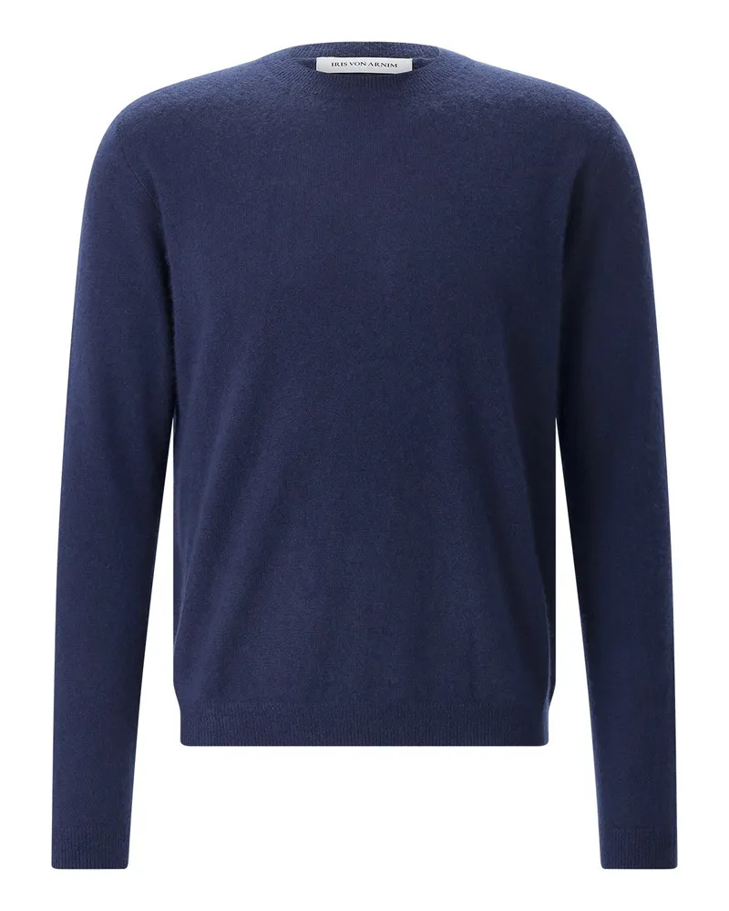 Iris von Arnim Pullover Amiro aus Kaschmir-Seiden-Mix Dunkelblau