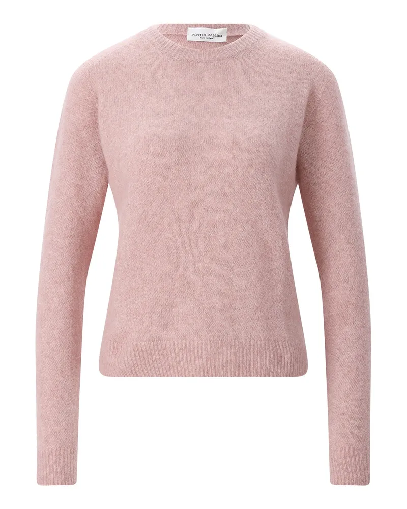 Roberto Collina Pullover aus Kaschmir-Seiden-Mix Rosa