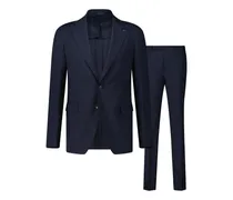 Zweiteiliger Slim Fit Anzug aus Schurwolle