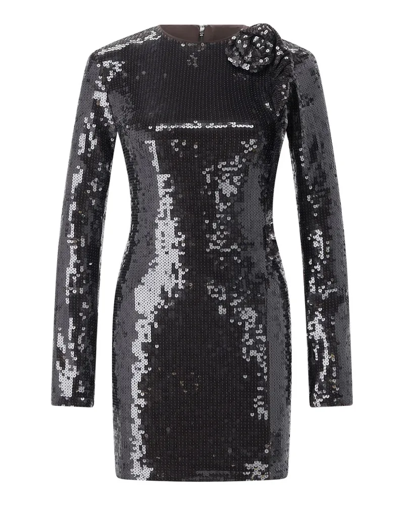 ROTATE Birger Christensen Minikleid mit Pailletten Schwarz