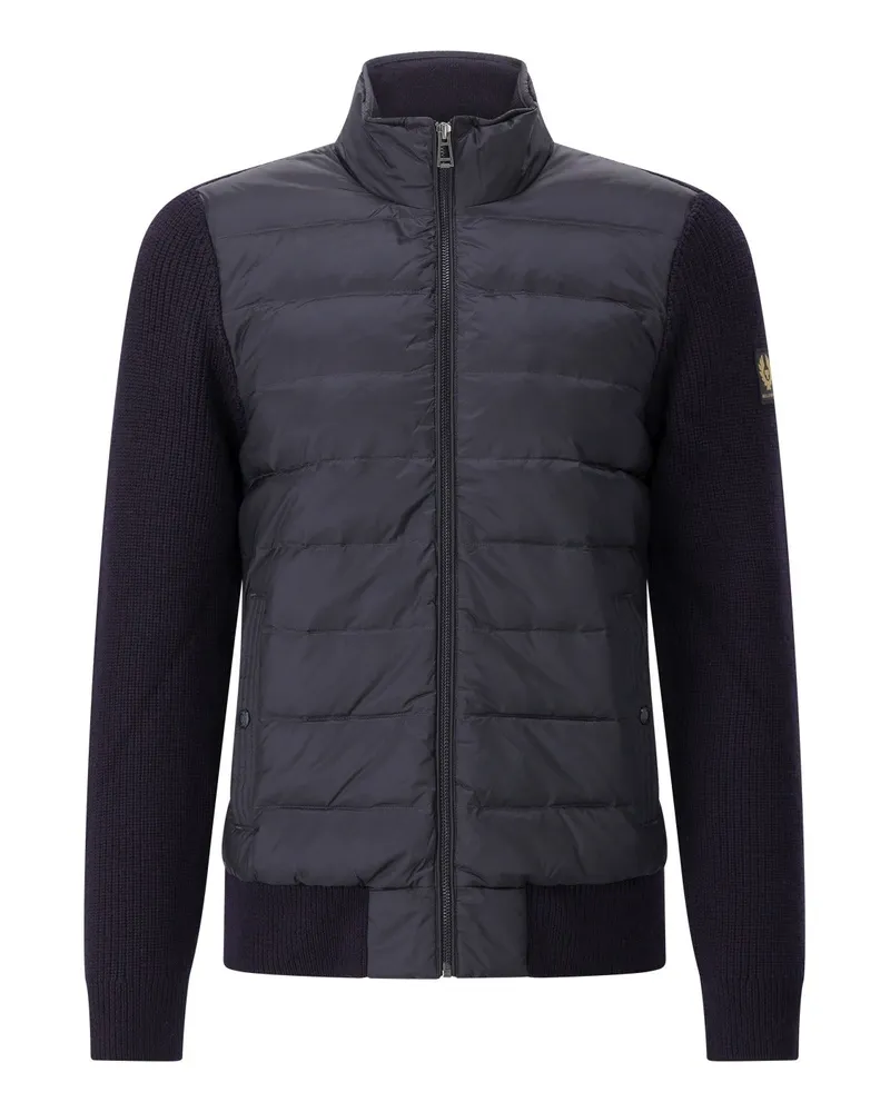 Belstaff Jacke aus Materialmix Dunkelblau