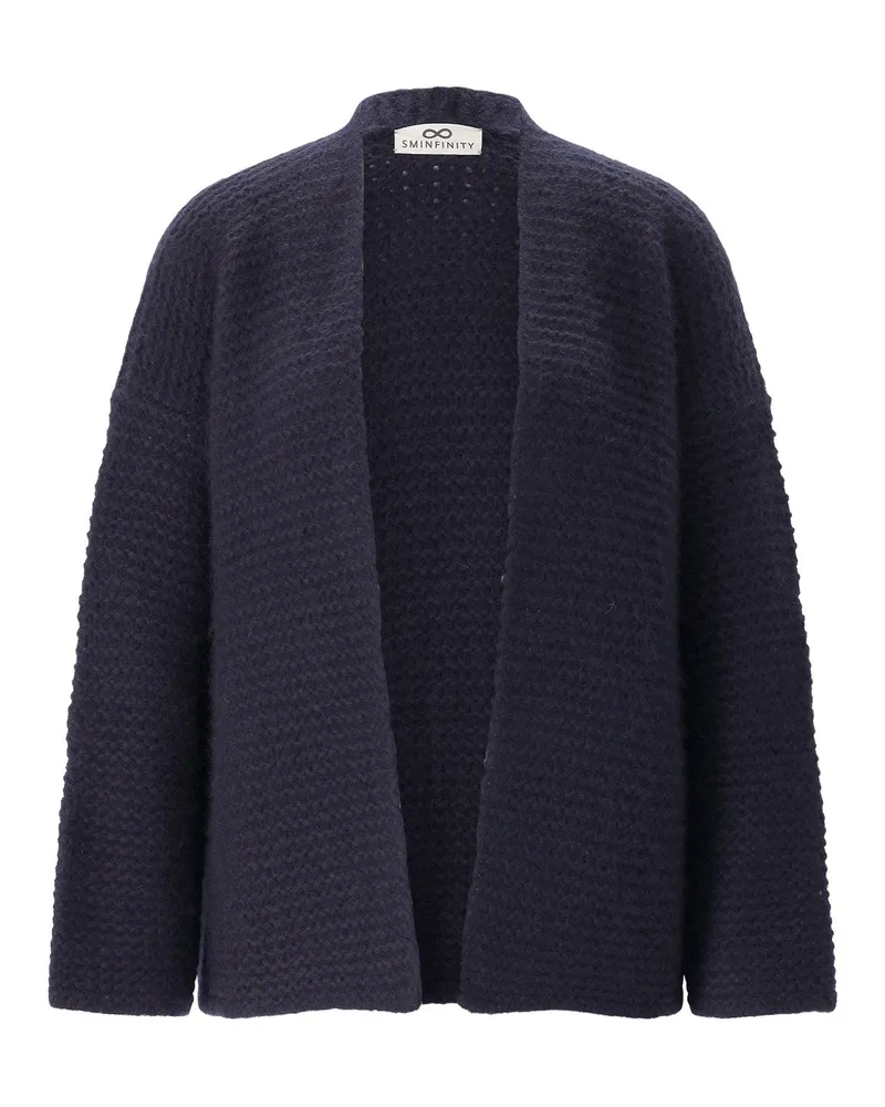 SMINFINITY Strickjacke aus Kaschmir & Seide Dunkelblau