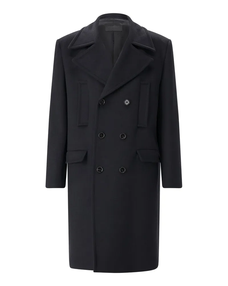 Dondup Mantel aus Woll-Mix Schwarz