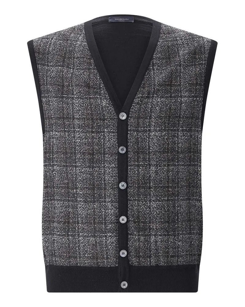 Tombolini Strickpullunder aus Woll-Mix Schwarz