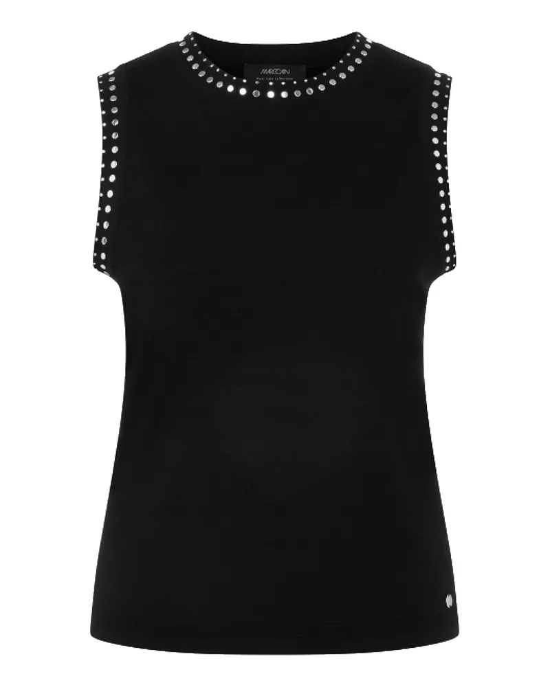 Marc Cain Top mit Nieten Schwarz