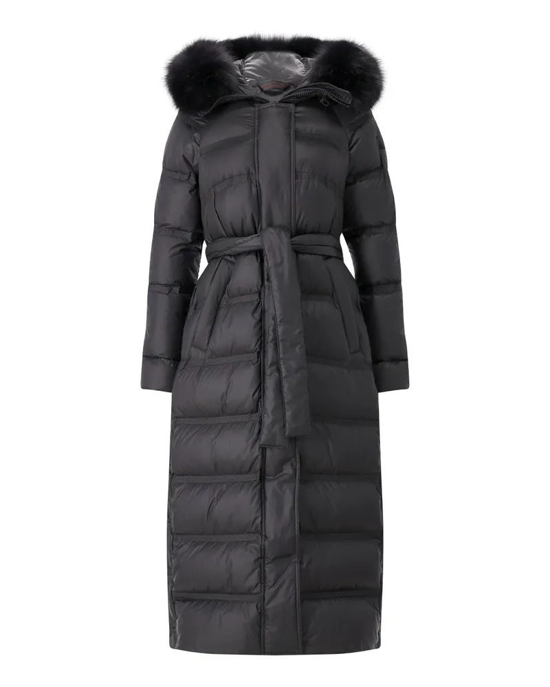 Peuterey Parka Taka MQN 05 Fur Long Schwarz