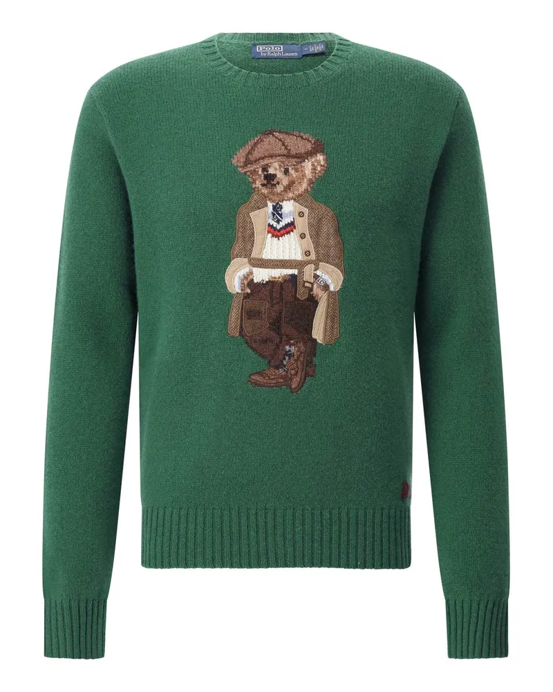 Ralph Lauren Pullover mit Motiv Dunkelgrün
