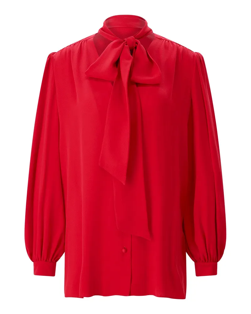 Valentino Garavani Bluse aus Seide Rot