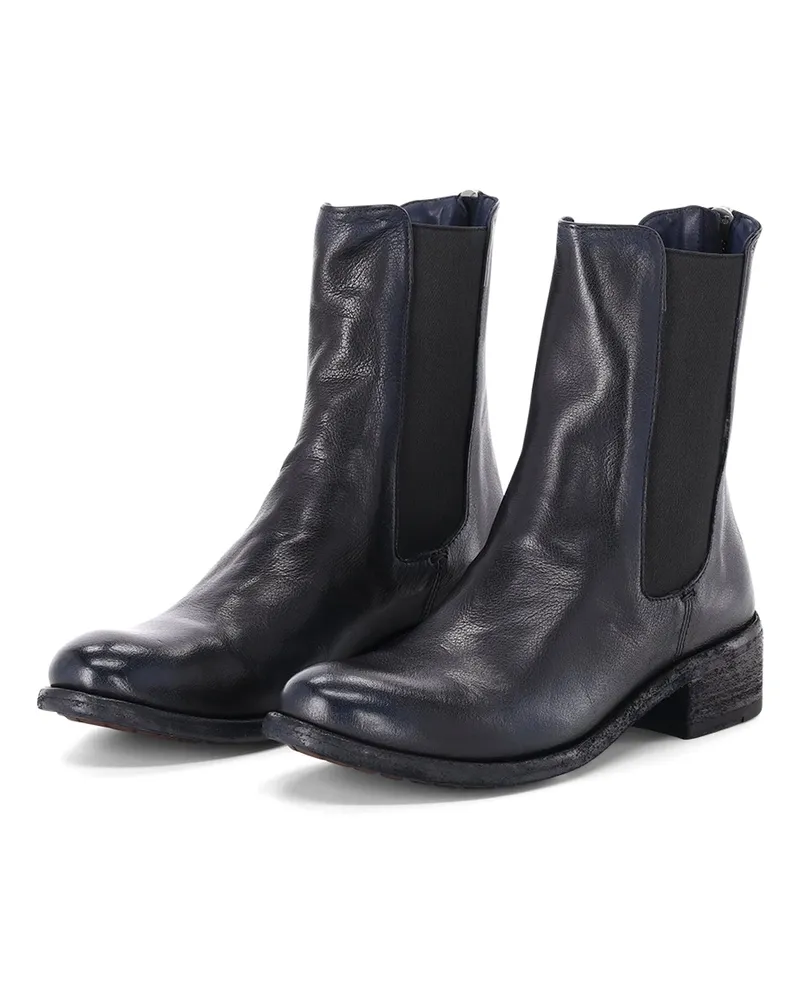 Officine Creative Italia Chelsea Boots Lison 017 aus Leder Navy