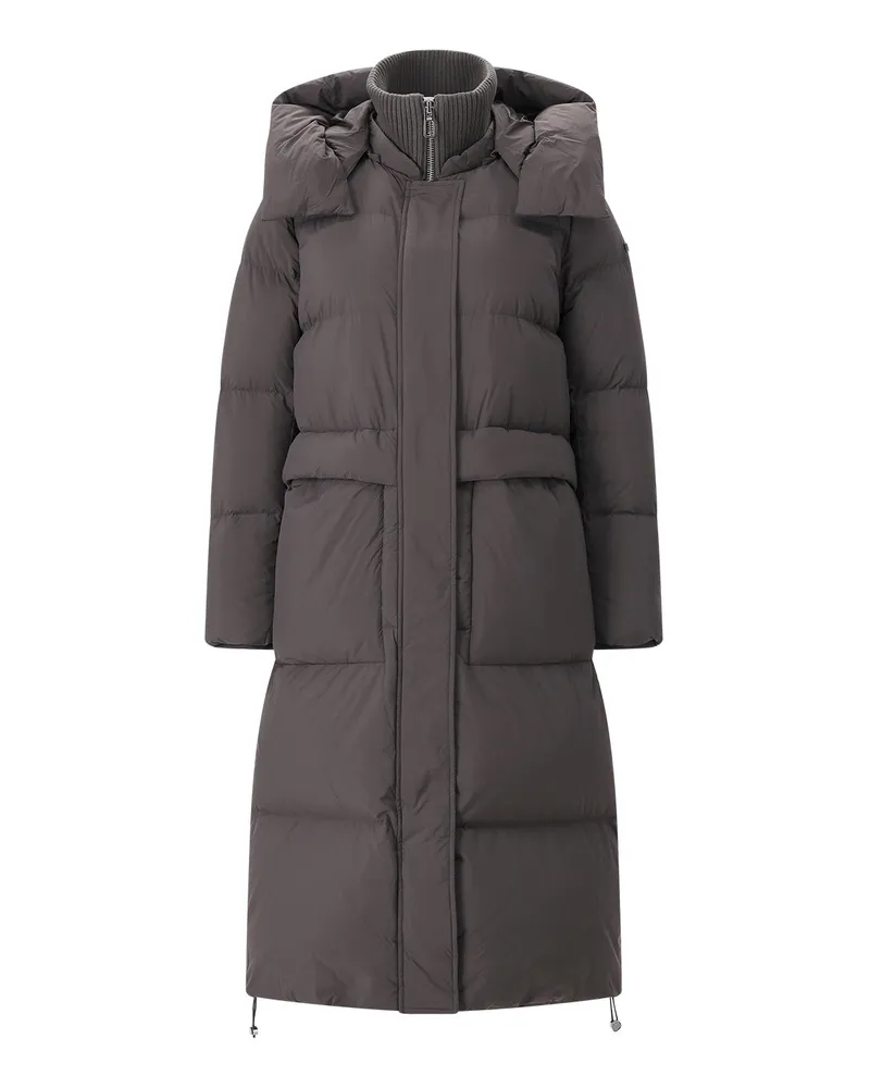 DUNO Parka Fully Aprica mit Daunen Braun
