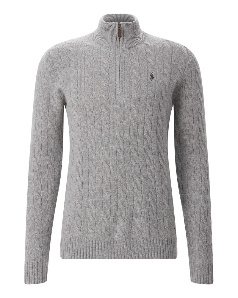 Ralph Lauren Troyer aus Wolle & Kaschmir Grau