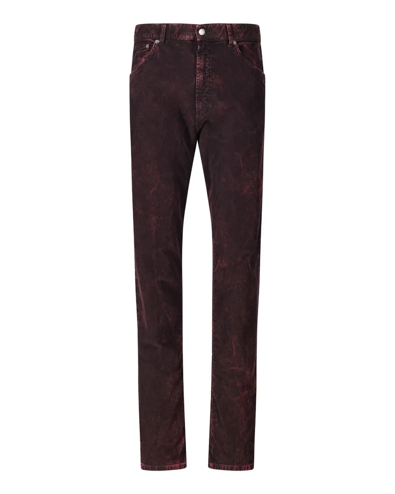 Dondup Loose-Fit Cordhose Paco Dunkelrot