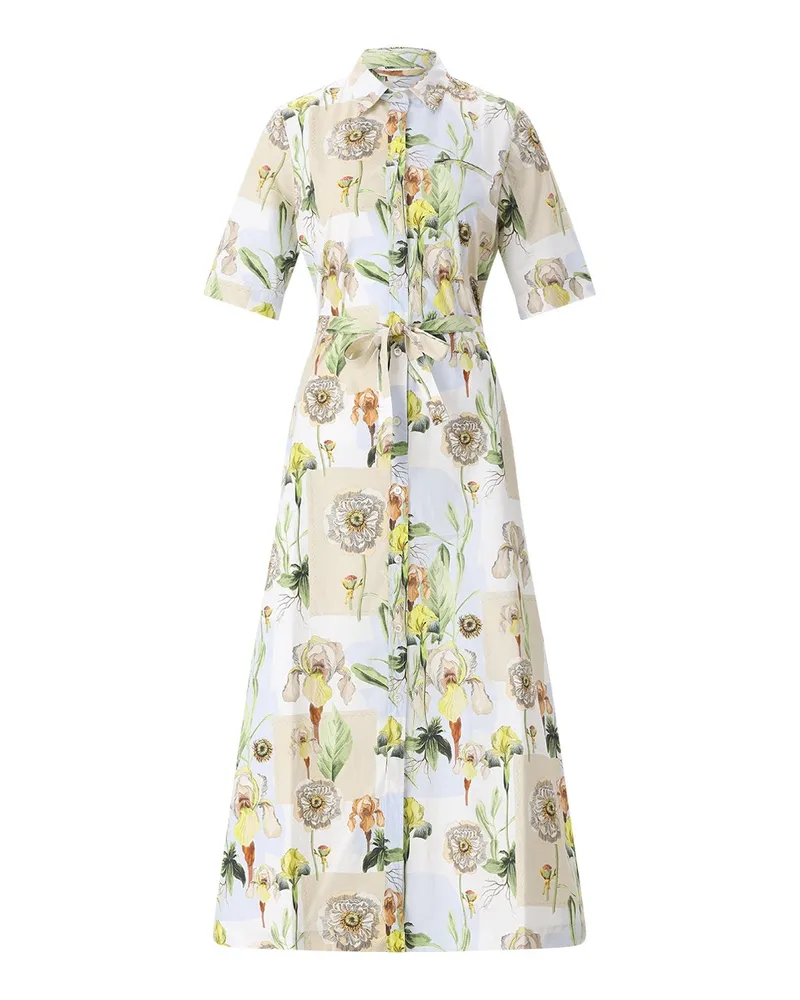 Caliban Blusenkleid mit floralem Muster Multicolor