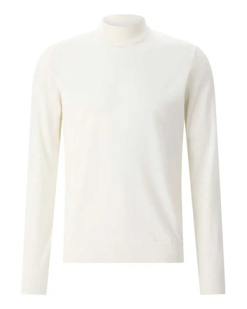 LARDINI Pullover aus Schurwolle Weiß